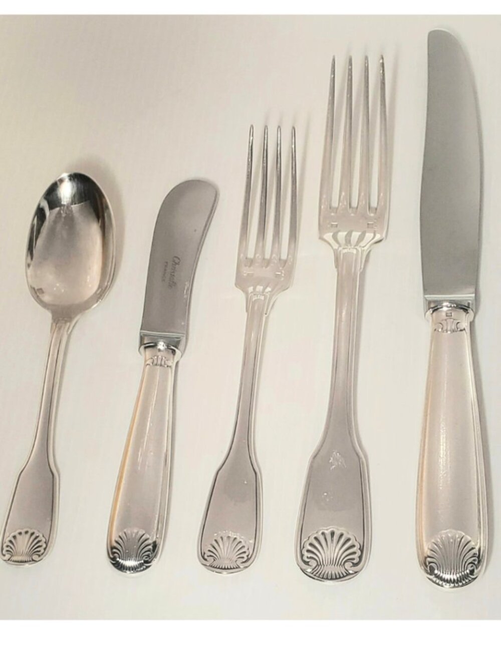 Christofle "Vendôme" Silver-Plated Flatware Set 32 Pieces (for 6)